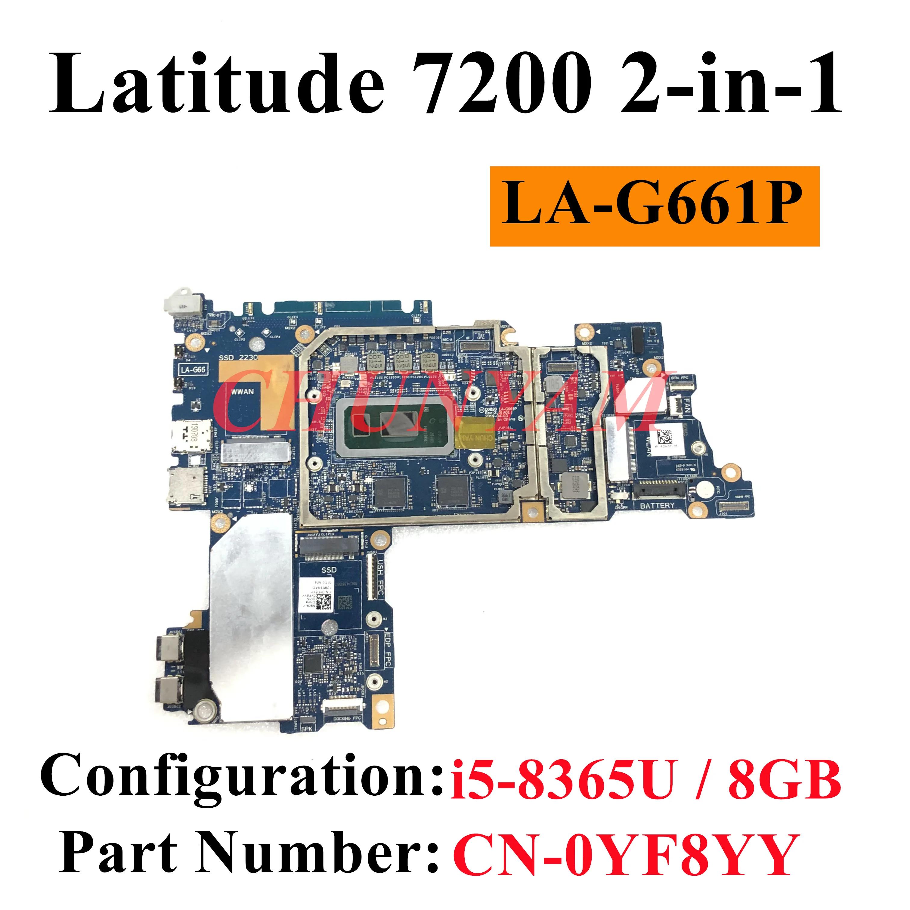 DDB20 LA-G661P,  ƼƩ 12 7200, 2  1 º Ʈ  i5-8365U, 8GB RAM CN-0YF8YY YF8YY κ